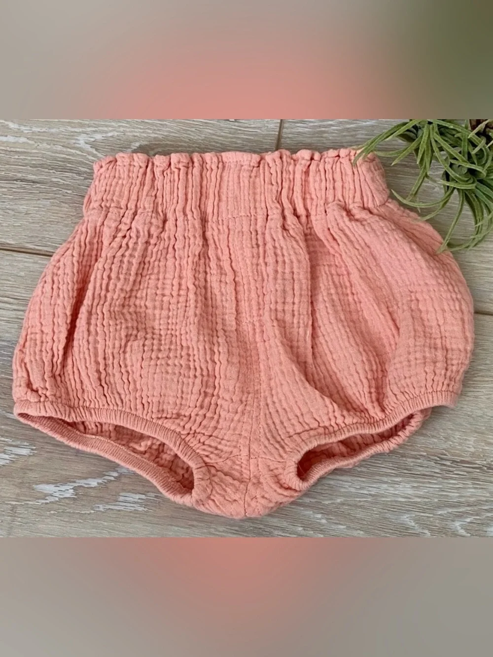 Peach Gauze Baby Bloomers - Kids Bottoms